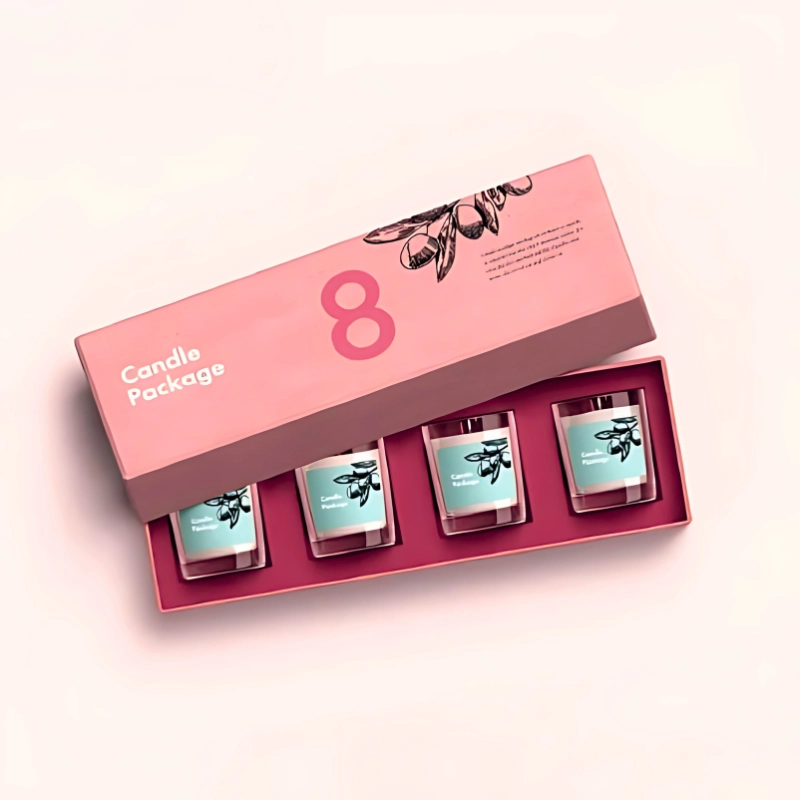 Candle Mailer Boxes with protective inserts for candle shipping