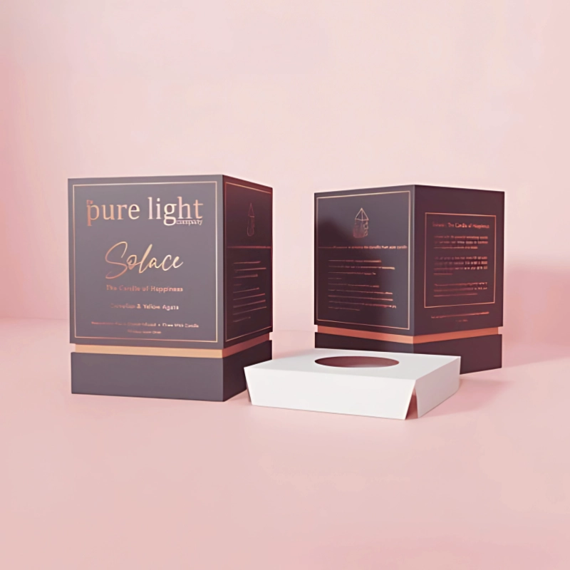 Candle Mailer Boxes with protective inserts for candle shipping