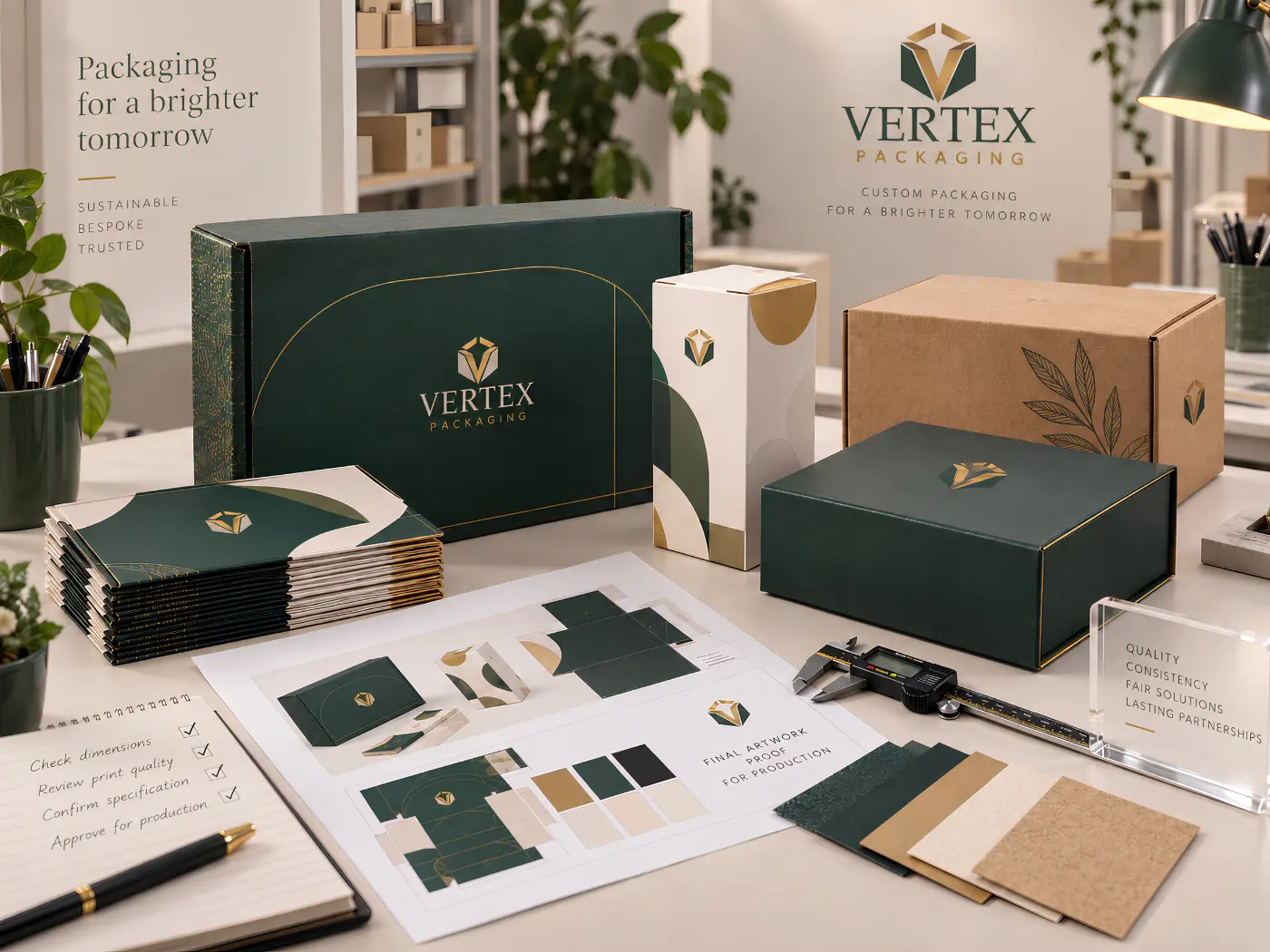 Custom Postal Boxes return policy with custom packaging undergoing a quality check